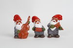 TOMTEFIGURER, ROLF BERG, 3 st, porslin, 1900-tal