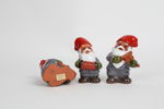 TOMTEFIGURER, ROLF BERG, 3 st, porslin, 1900-tal