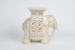 PIEDESTAL, elefant, glaserad keramik, 1900-tal