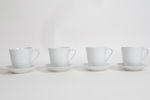 KAFFEKOPPAR MED FAT, 4 st, "Swedish Grace", Rörstrand