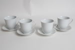 KAFFEKOPPAR MED FAT, 4 st, "Swedish Grace", Rörstrand