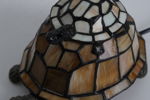 Bordslampa i glas och metall