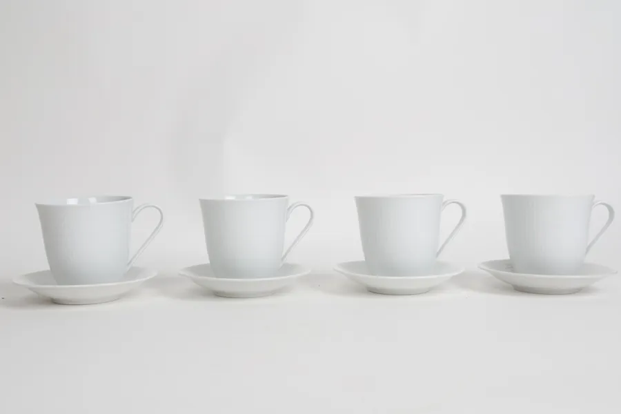 KAFFEKOPPAR MED FAT, 4 st, "Swedish Grace", Rörstrand