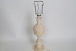 BORDSLAMPOR, ett par, alabaster, Italien, 1950-tal