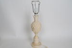 BORDSLAMPOR, ett par, alabaster, Italien, 1950-tal