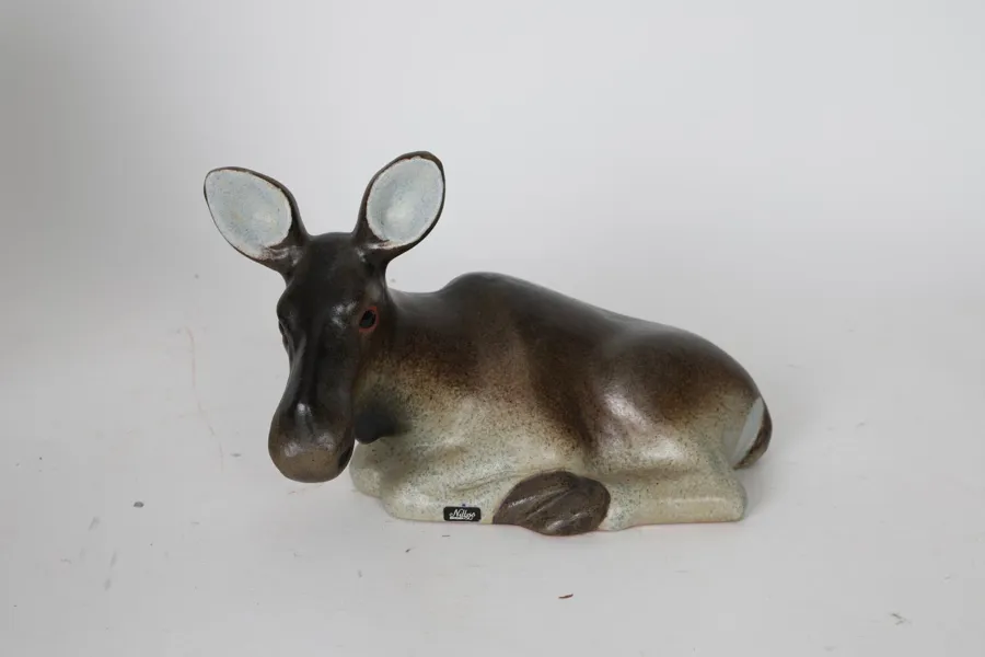 FIGURIN, älg, keramik, Thomas Hellström, Nittsjö.
