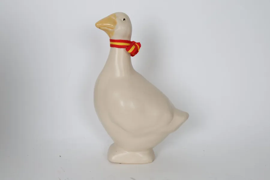 FIGURIN, anka, keramik, Kullabygdens Keramik, Höganäs, Bergendahlsgruppen