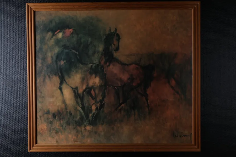 HOI LEBADANG, grafiskt tryck, hästar, 1900-tal