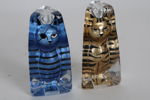 KATTFIGURINER, glas, Renate Stock, SEA Glasbruk.