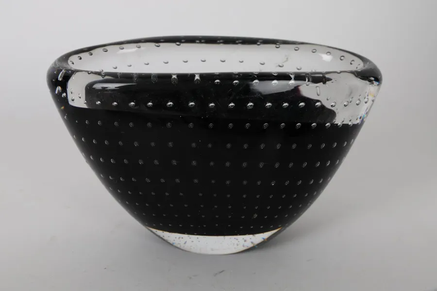 SKÅL, glas, Vicke Lindstrand, Kosta, 1900-talets mitt