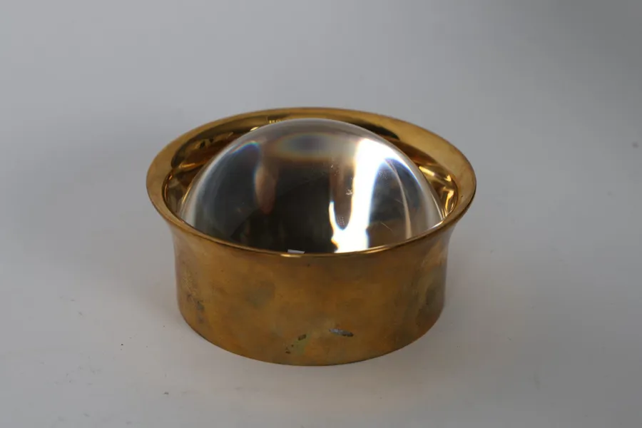 BORDSLUPP, glas och gulmetall, troligen 1900-tal.