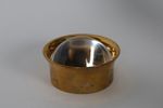 BORDSLUPP, glas och gulmetall, troligen 1900-tal.