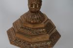 LJUSSTAKE, sjuarmad, mässing, troligen 1900-tal