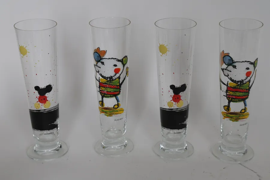 LASSE ÅBERG, glas, 4 st.