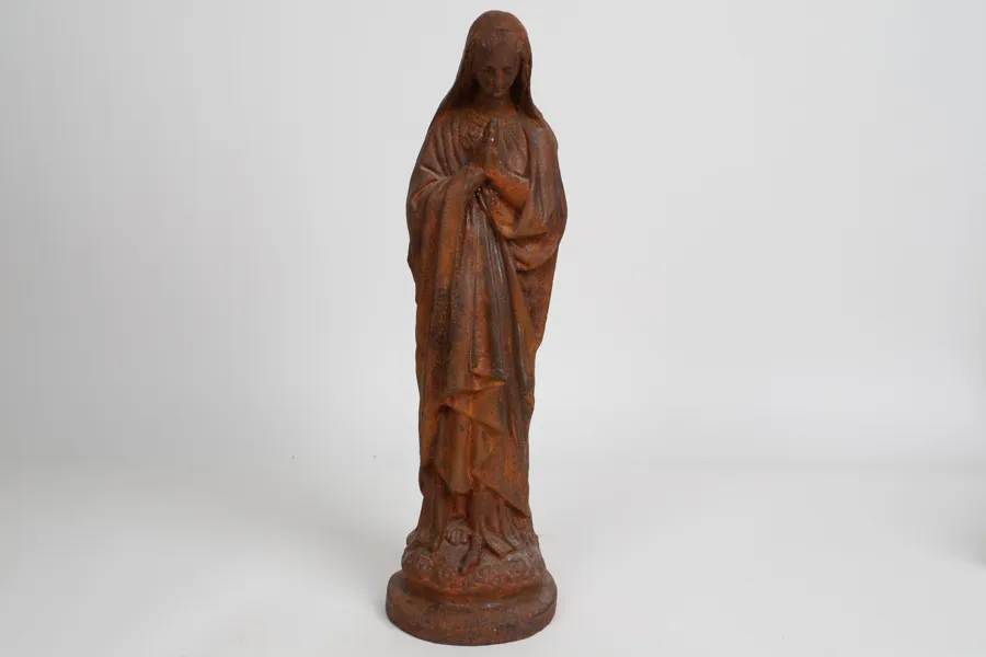MADONNA, SKULPTUR, gjutjärn,1900-tal.